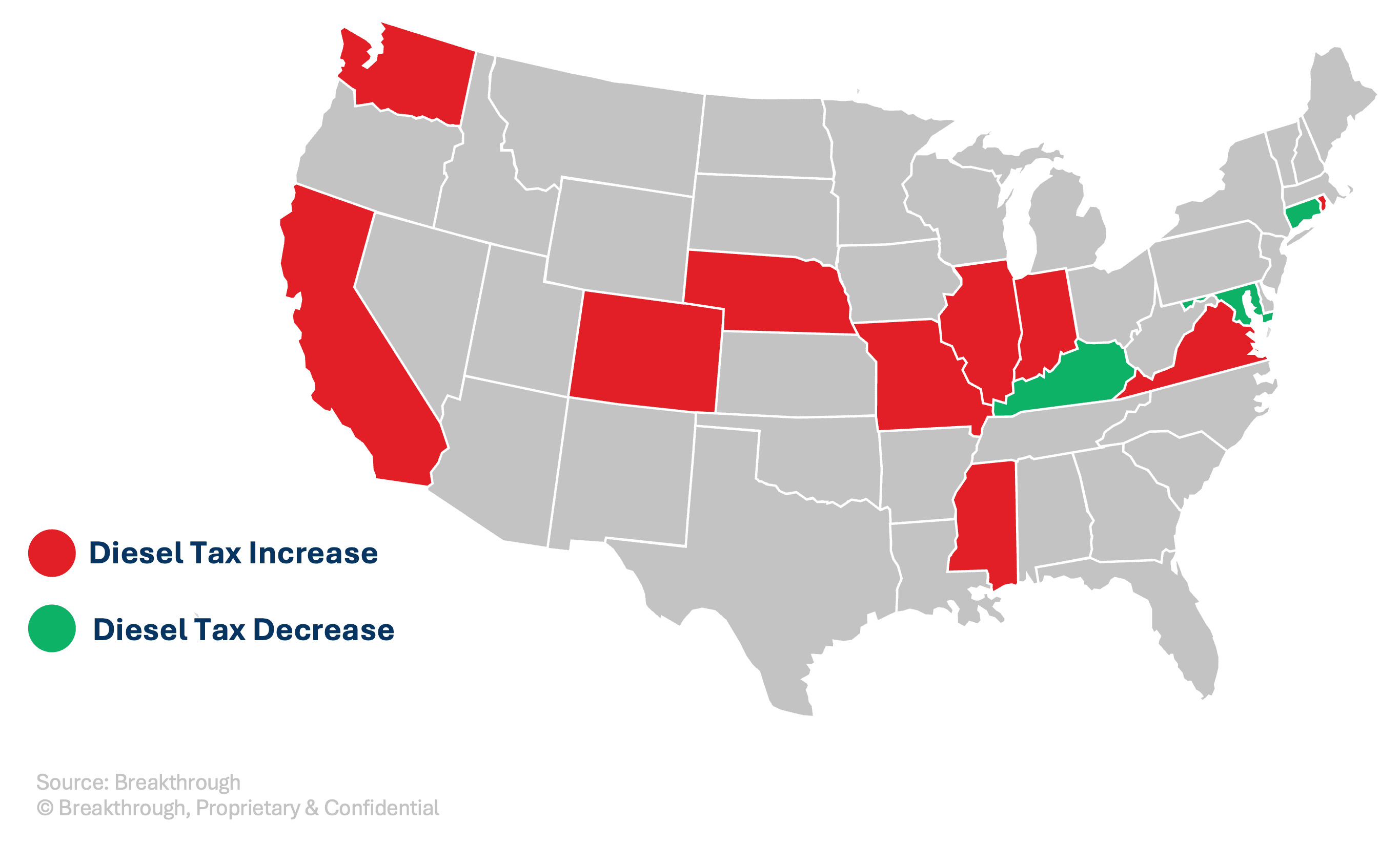 Diesel Fuel Tax Map