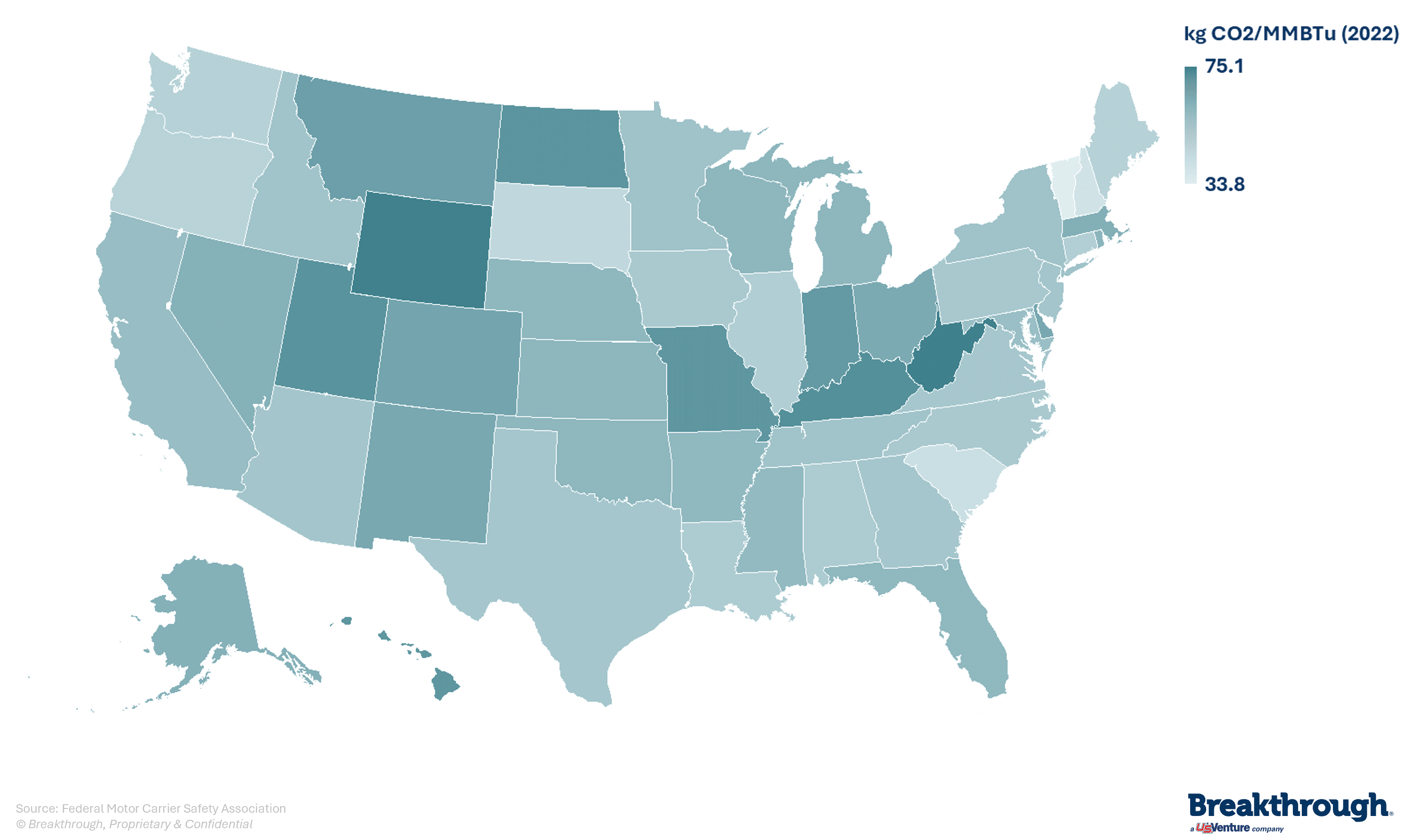 Lifecycle Emissions by Power Source by State_2025